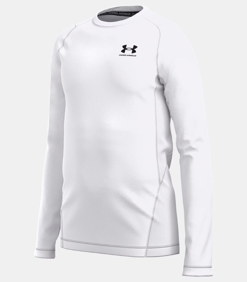 under armour base layer in white with long sleeves